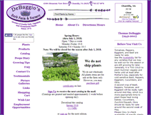 Tablet Screenshot of debaggioherbs.com